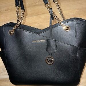 Michael Kors Black Saffiano Leather Tote Bag